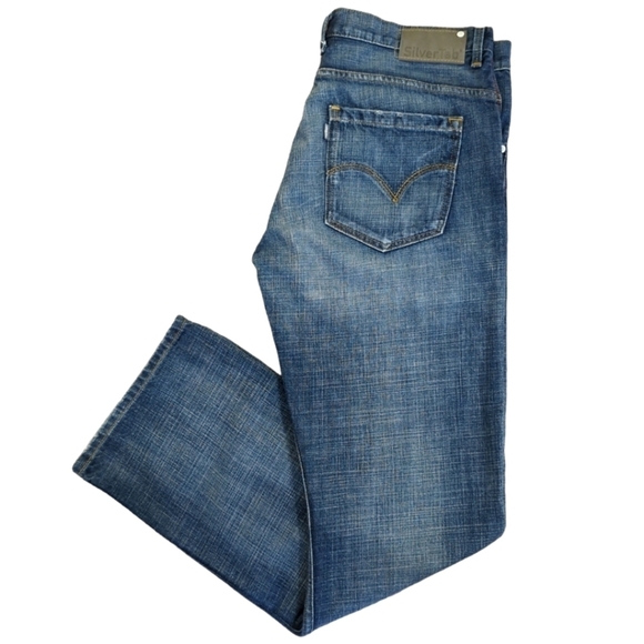 Levi's Silver Tab Men's Bootcut Medium Wash Jeans Size 36W 34L - Picture 12 of 12